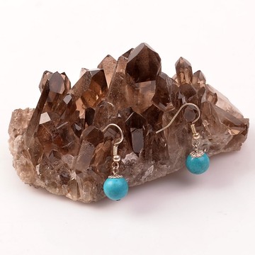 Turkuaz Taşı Küpe - 2