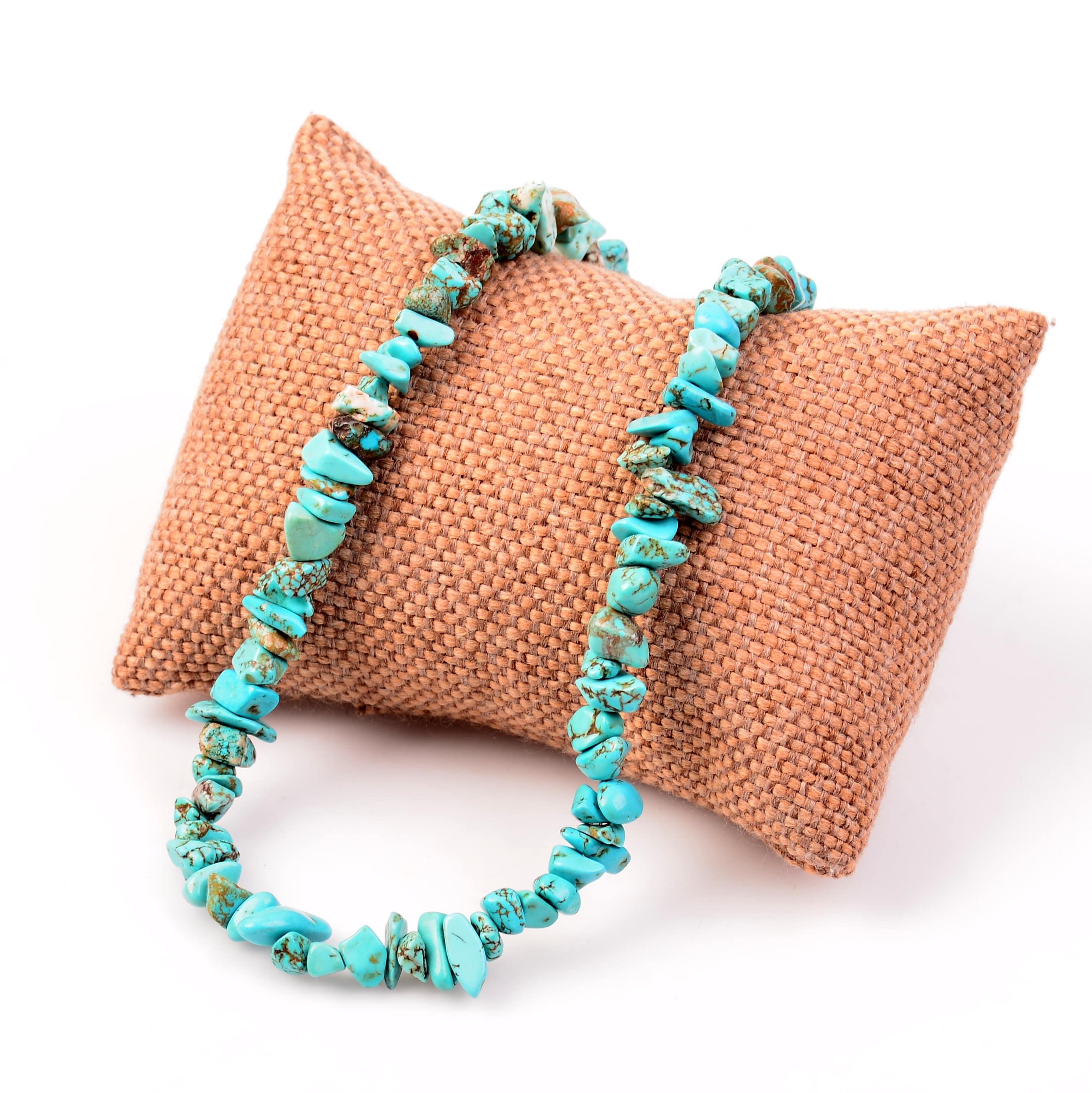 Turquoise Stone Şekilsiz Necklace