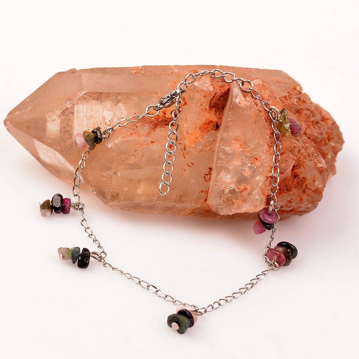 Turmalin Taşı Halhal - Kararmaz Zincirli - 2