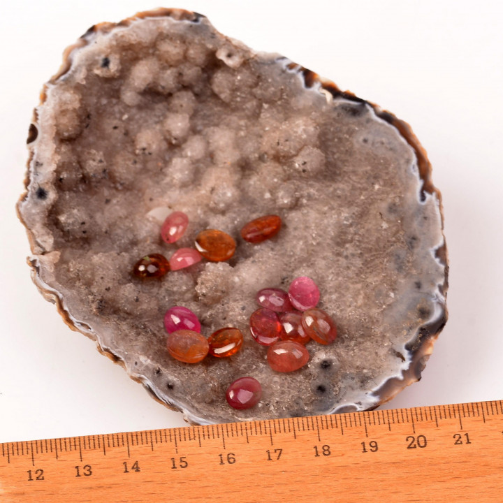 Turmalin Taşı Kabaşon - 5*7 mm Yüzük ve Kolye Taşı - 2