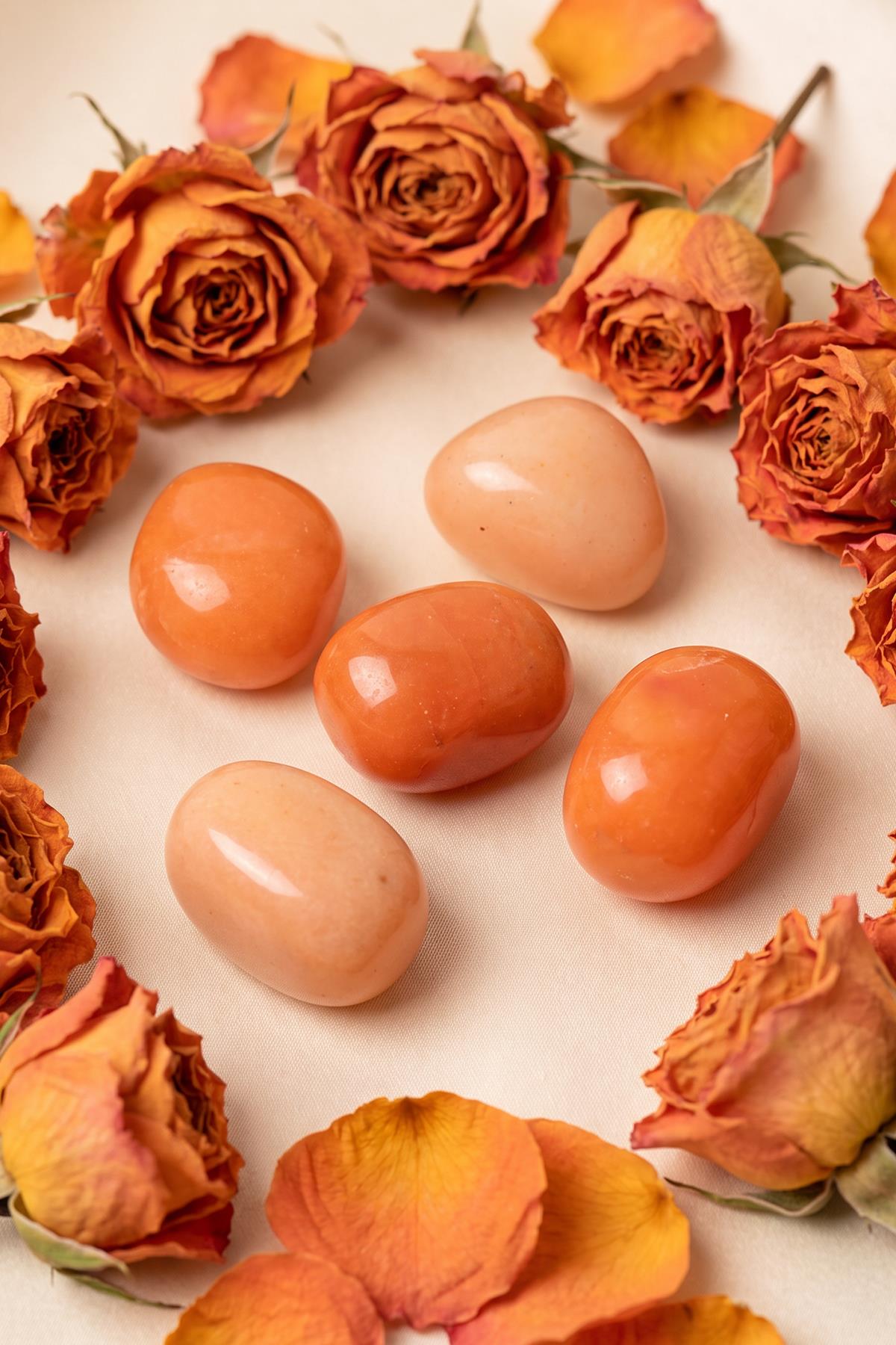 Orange Aventurin Stone Kütle