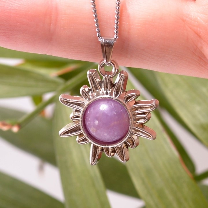 Yakut Taşı Güneş Kolye