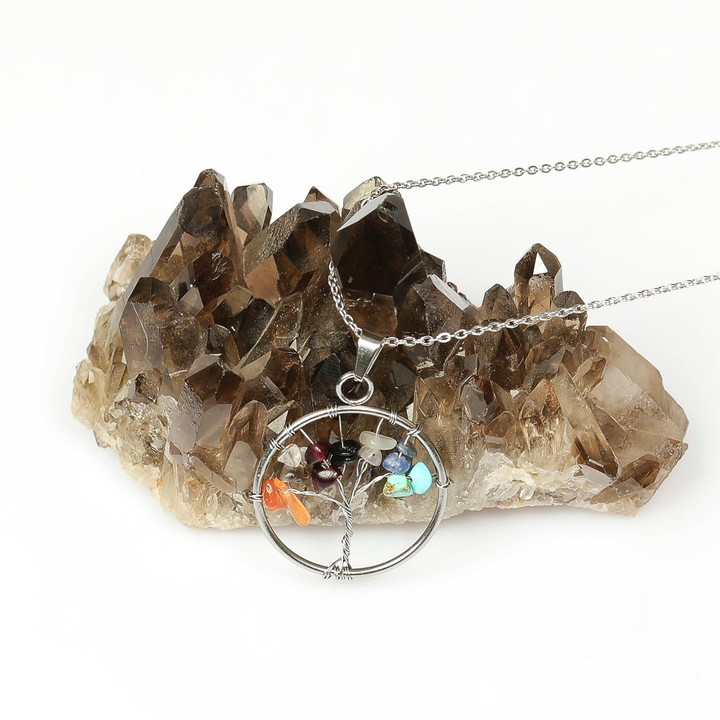 Yay Burcu Hayat Ağacı Kolye Paslanmaz Çelik