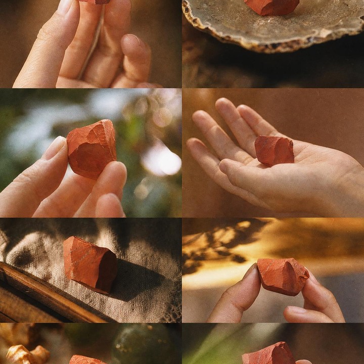 Ham Kırmızı Jasper Taşı Parça