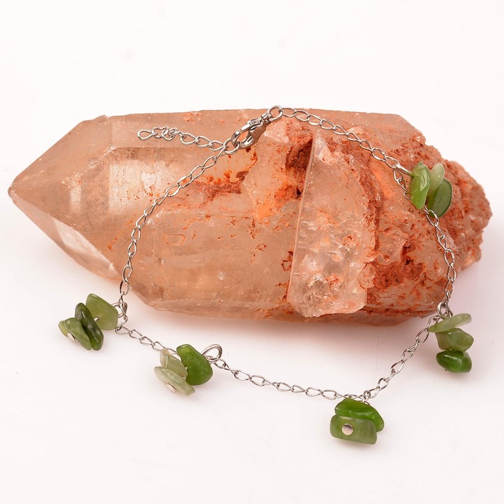 Yeşim Taşı Bileklik – Kararmaz Zincirli - 2