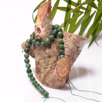 Yeşim Taşı Dizi - 8 mm  Koyu Renk - 2