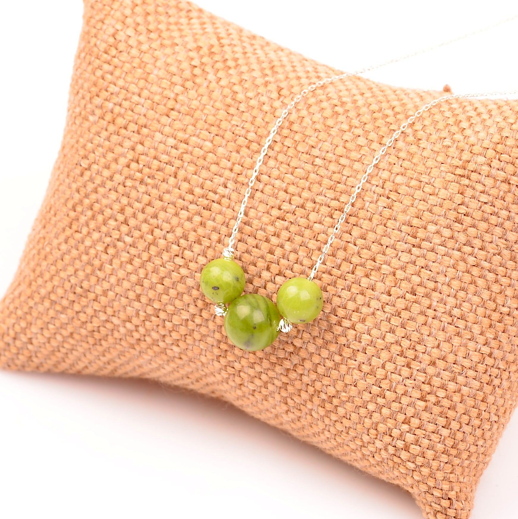 Yeşim Stone Silver Necklace
