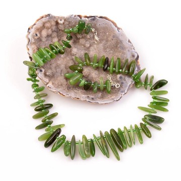 Yeşim Taşı Gümüş Kolye - 2