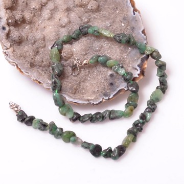 Zümrüt Taşı Kolye - Amorf Kesim - 2